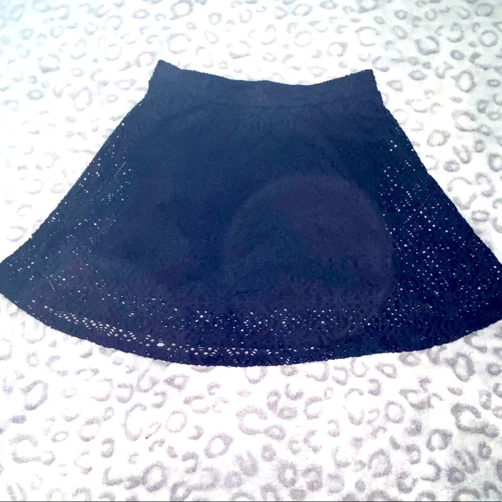 Navy Blue Skater Skirt